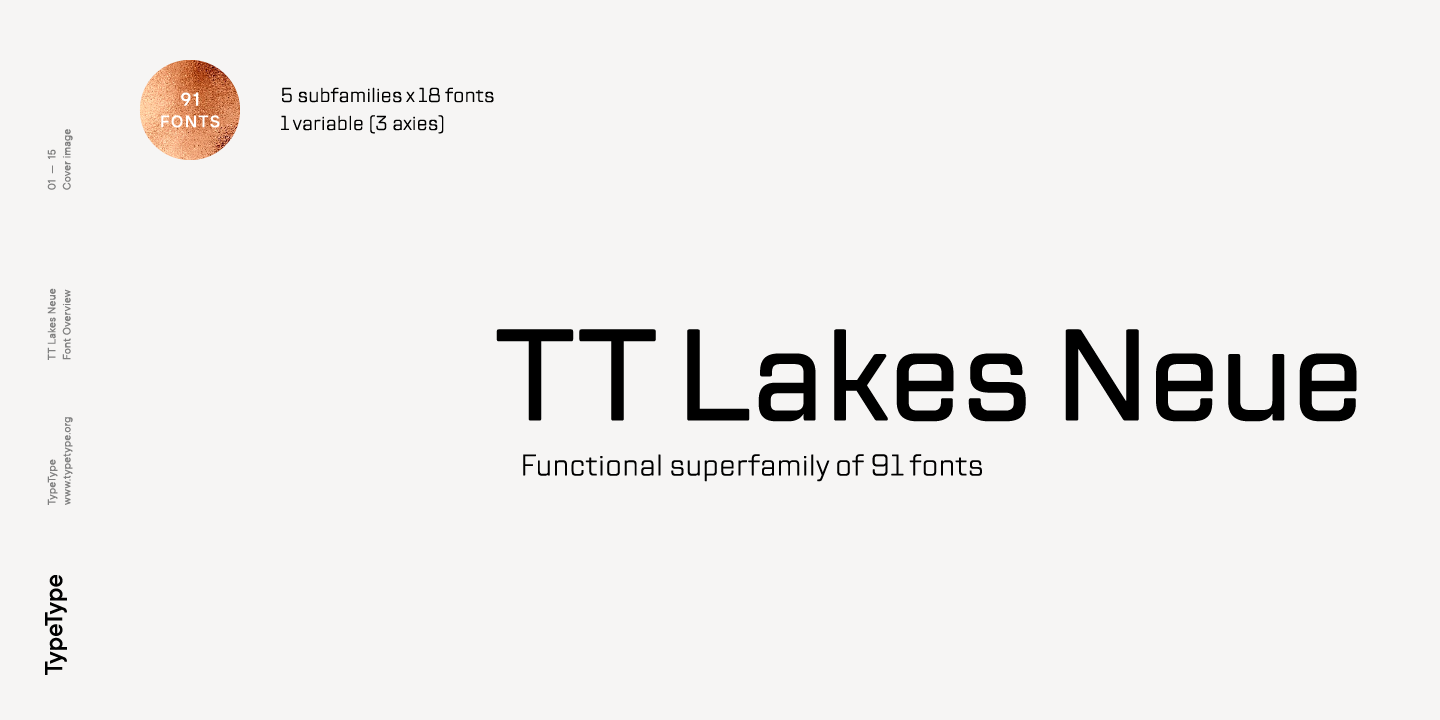 Przykład czcionki TT Lakes Neue Condensed Black